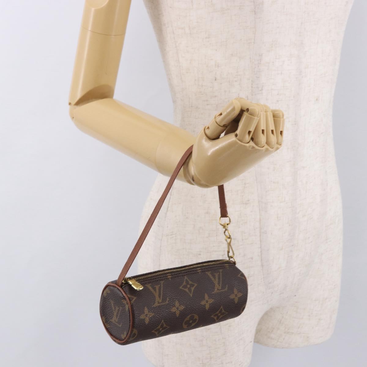 LOUIS VUITTON Monogram Papillon Pouch LV Auth 189197