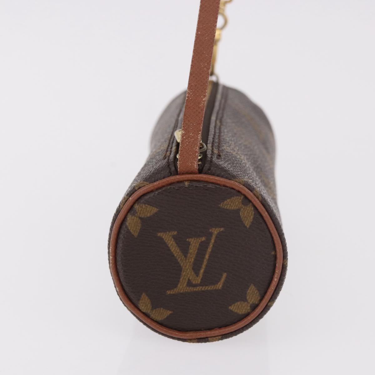 LOUIS VUITTON Monogram Papillon Pouch LV Auth 189197