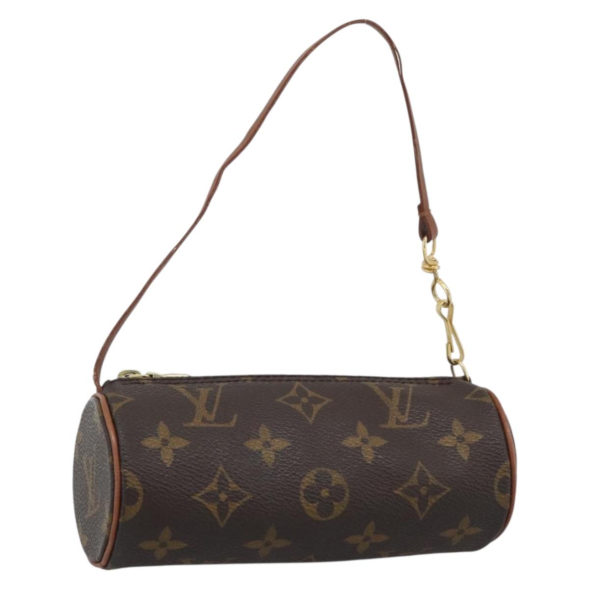LOUIS VUITTON Monogram Papillon Pouch L096 LV Auth 189199