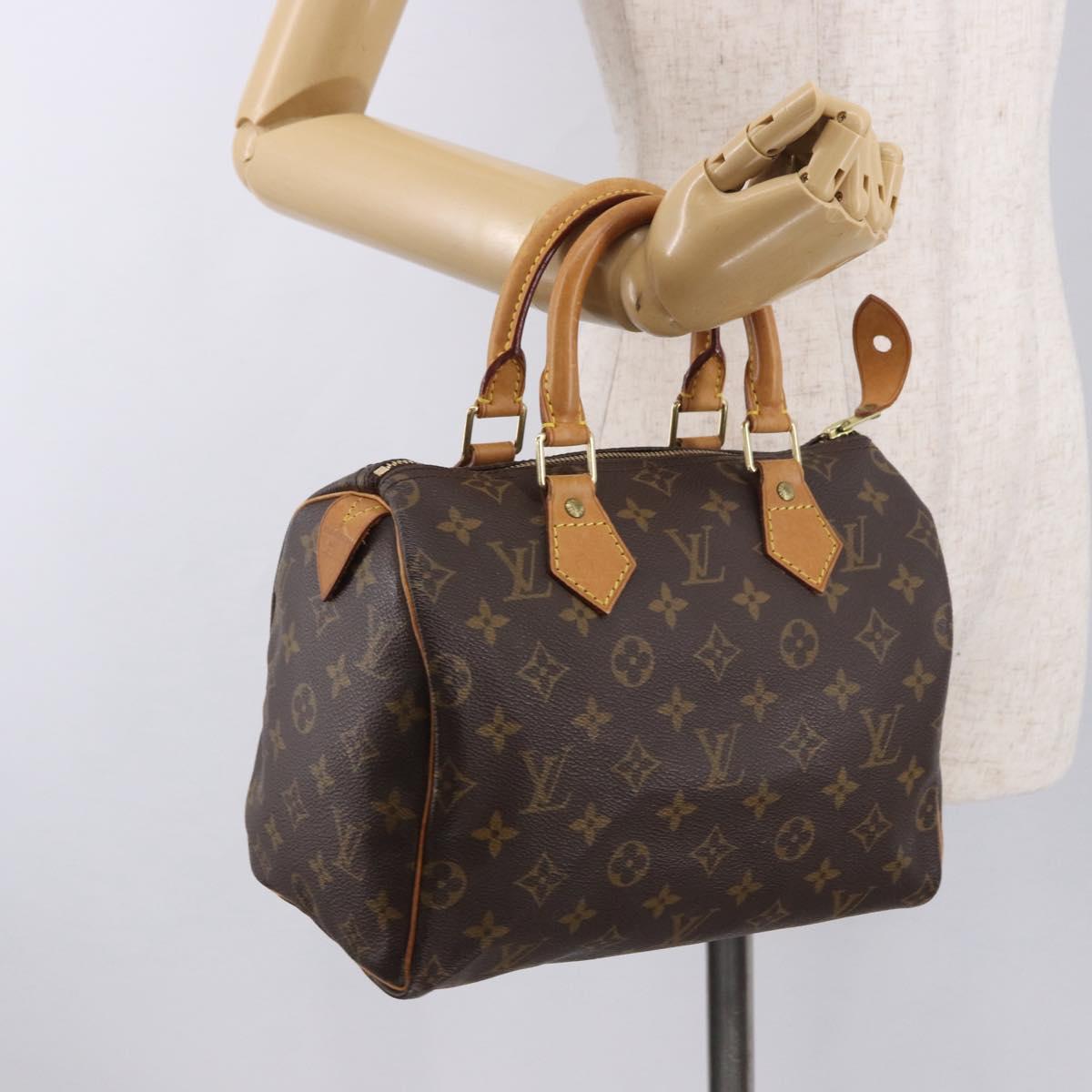 LOUIS VUITTON Monogram Speedy 25 Hand Bag M41528 LV Auth 189204A
