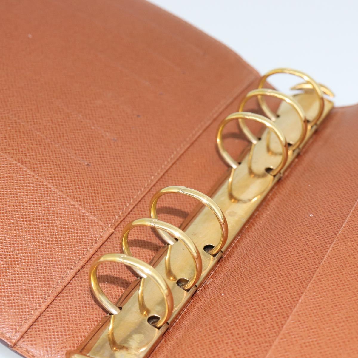 LOUIS VUITTON Monogram Agenda MM Day Planner Cover R20105 LV Auth 189210