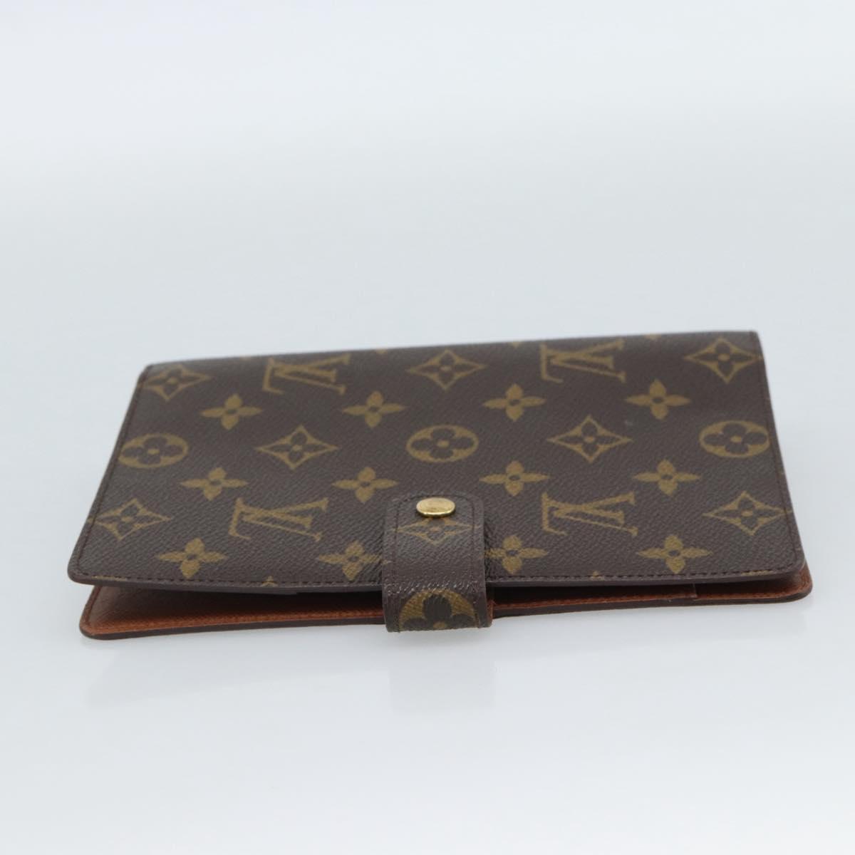 LOUIS VUITTON Monogram Agenda MM Day Planner Cover R20105 LV Auth 189210