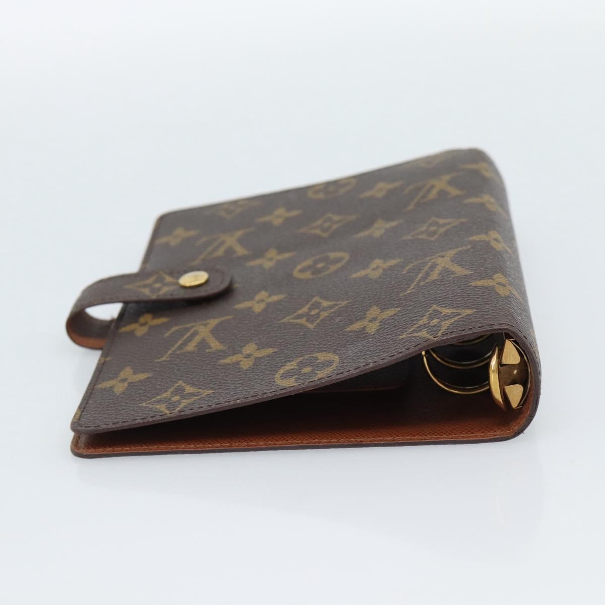 LOUIS VUITTON Monogram Agenda MM Day Planner Cover R20105 LV Auth 189210