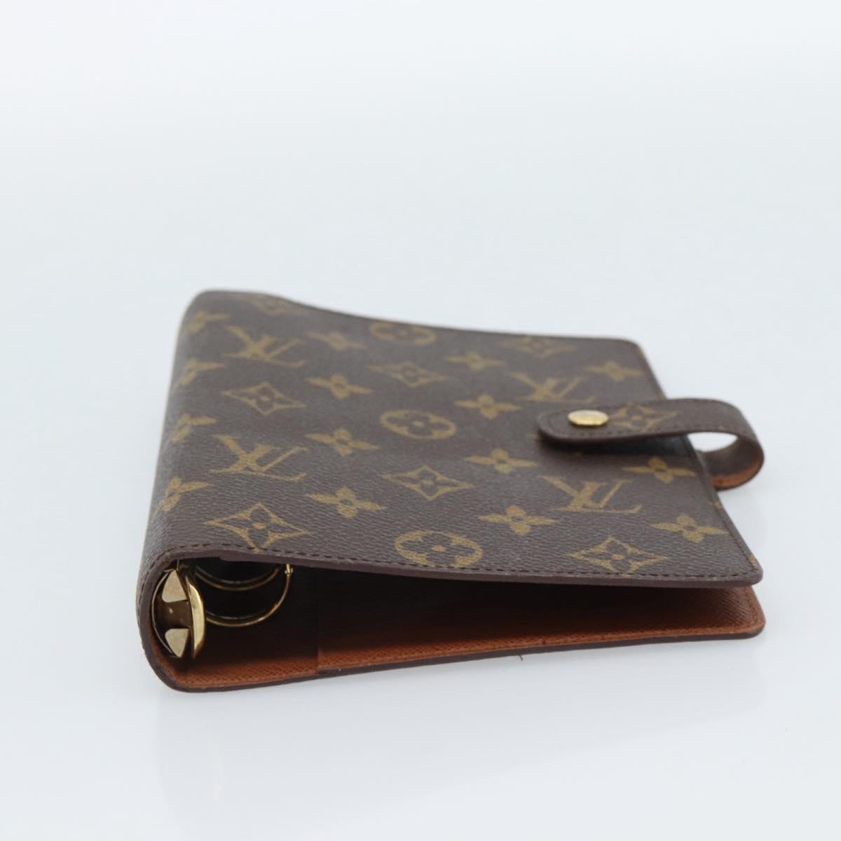 LOUIS VUITTON Monogram Agenda MM Day Planner Cover R20105 LV Auth 189210