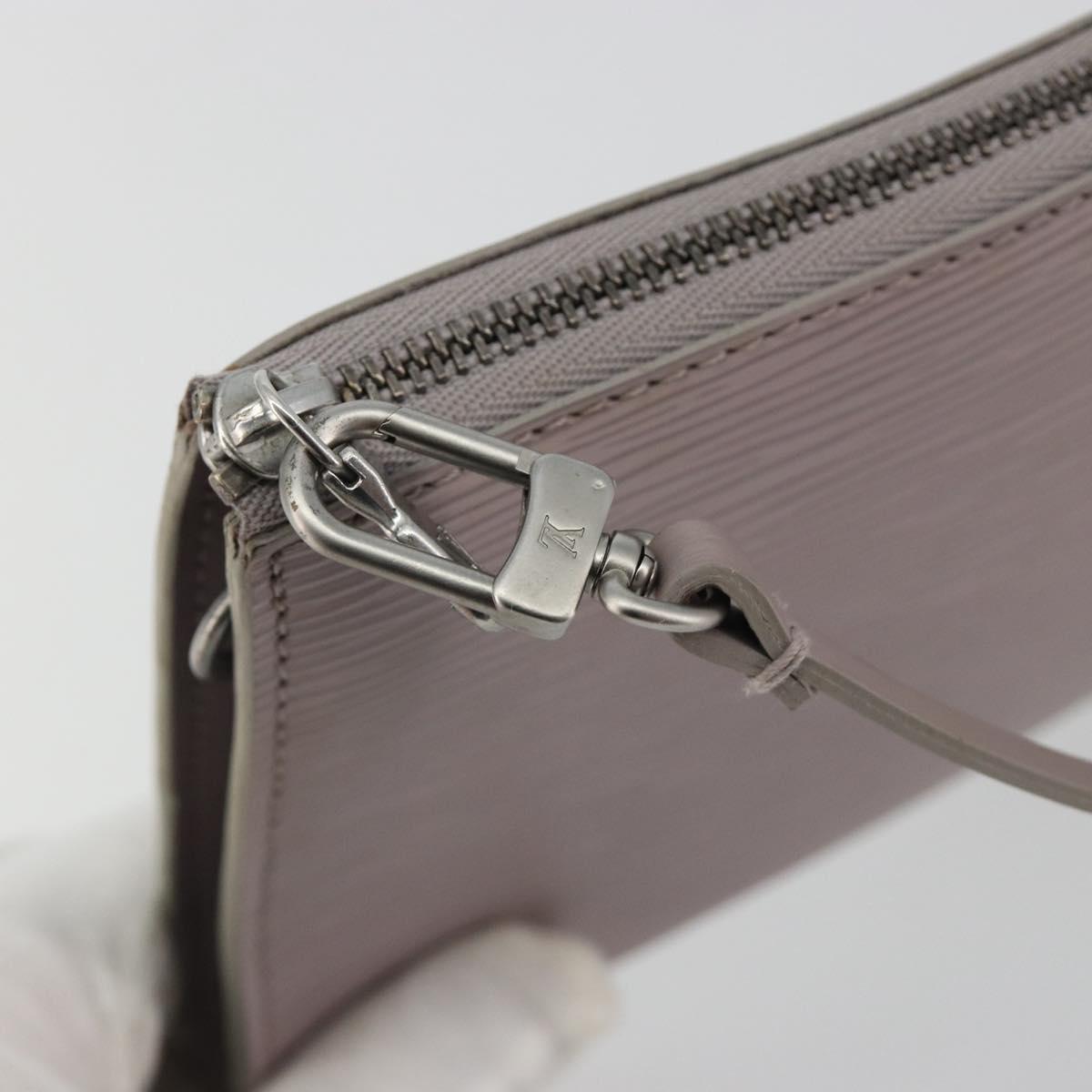 LOUIS VUITTON Epi Pochette Accessoires Accessory Pouch Lilac M52982 Auth 189213V