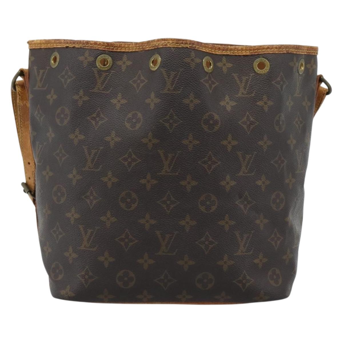 LOUIS VUITTON Monogram Petit Noe Shoulder Bag M42226 LV Auth 189218