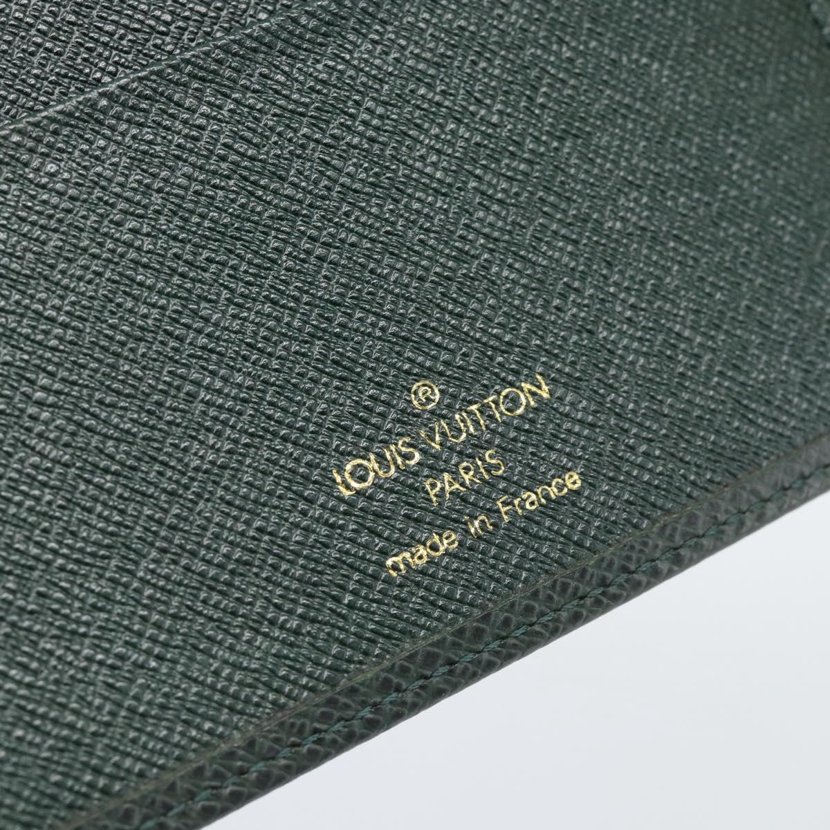 LOUIS VUITTON Taiga Agenda MM Day Planner Cover Epicea R20403 LV Auth 189219