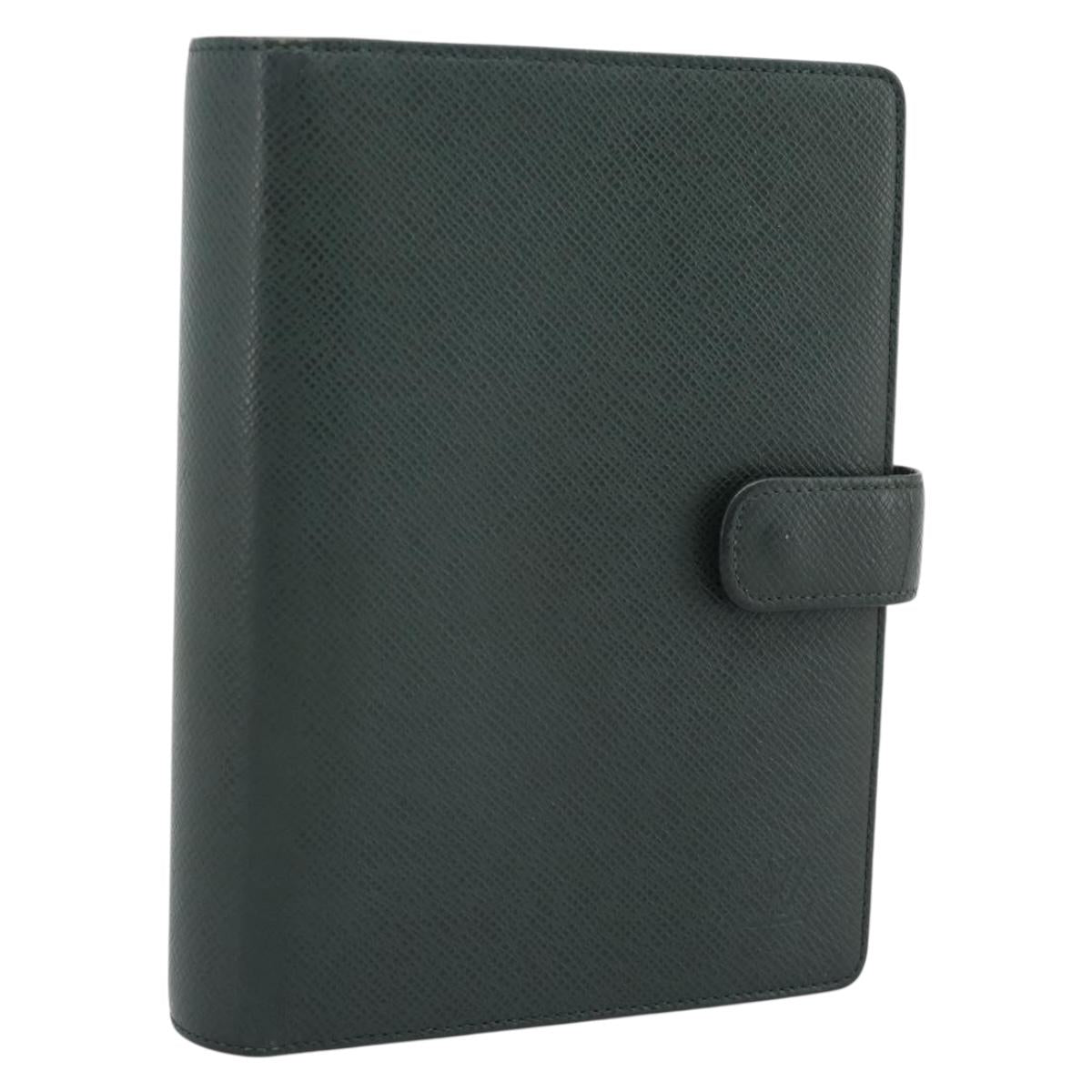 LOUIS VUITTON Taiga Agenda MM Day Planner Cover Epicea R20403 LV Auth 189219