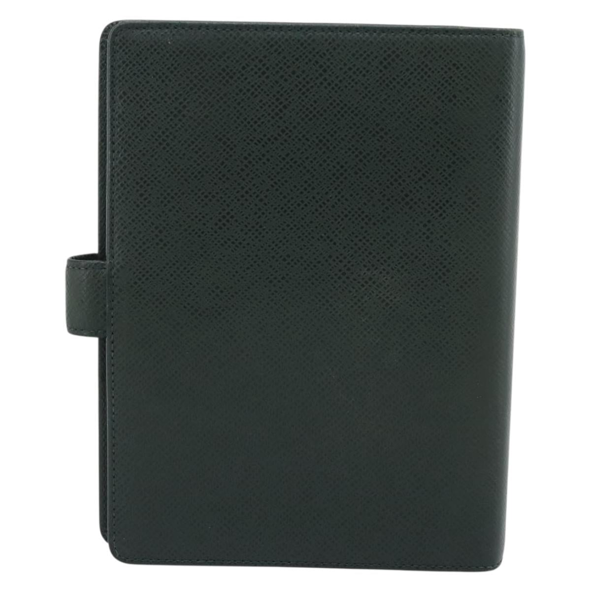 LOUIS VUITTON Taiga Agenda MM Day Planner Cover Epicea R20403 LV Auth 189219
