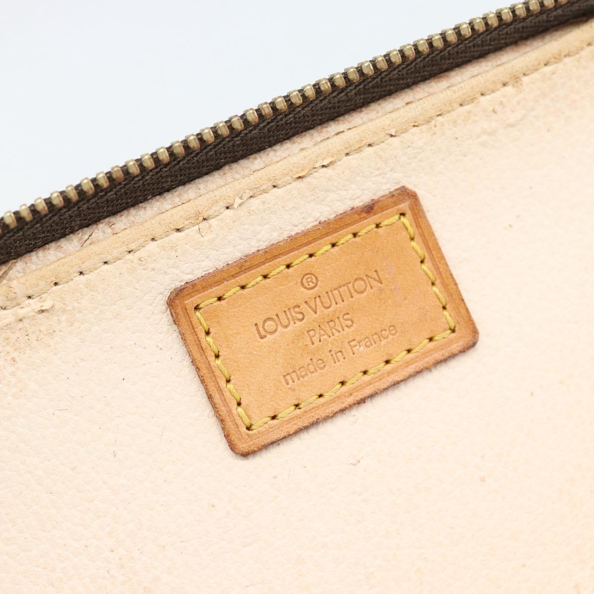 LOUIS VUITTON Monogram Trousse Brush PM Cosmetic Pouch M47510 LV Auth 189220