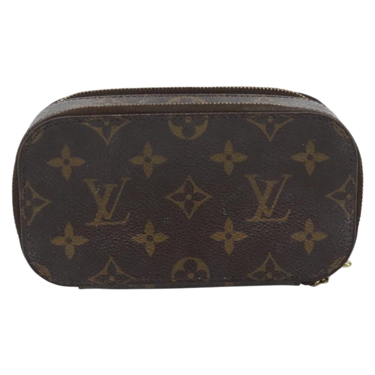 LOUIS VUITTON Monogram Trousse Brush PM Cosmetic Pouch M47510 LV Auth 189220