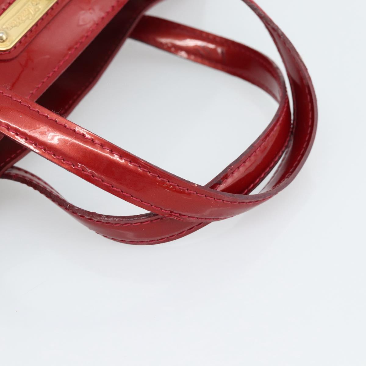 LOUIS VUITTON Monogram Vernis Wilshire PM Bag Pomme D'amour M93642 Auth 189225