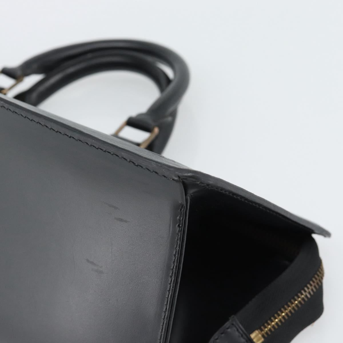 LOUIS VUITTON Epi Sac Tri-angle Hand Bag Black M52092 LV Auth 189228