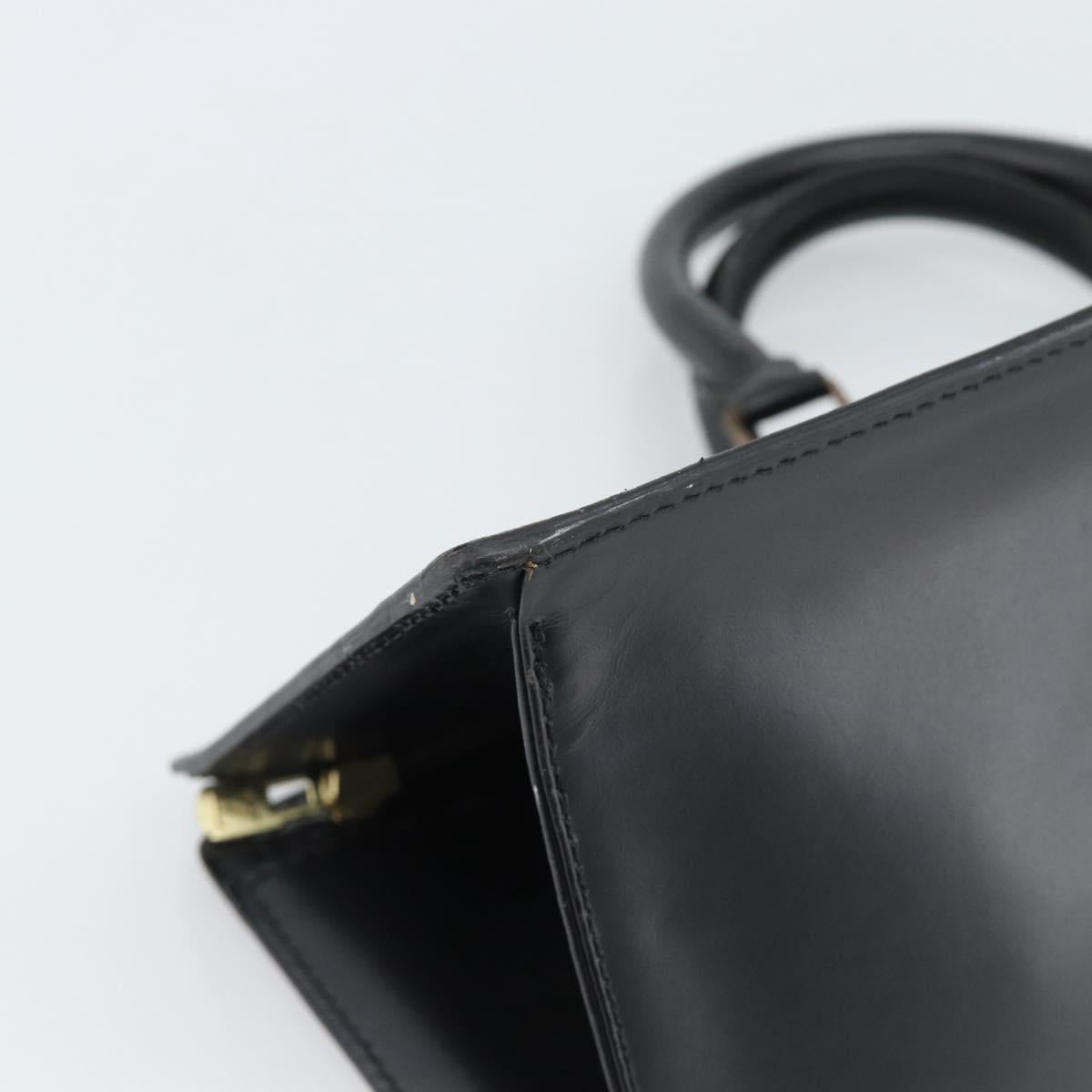 LOUIS VUITTON Epi Sac Tri-angle Hand Bag Black M52092 LV Auth 189228