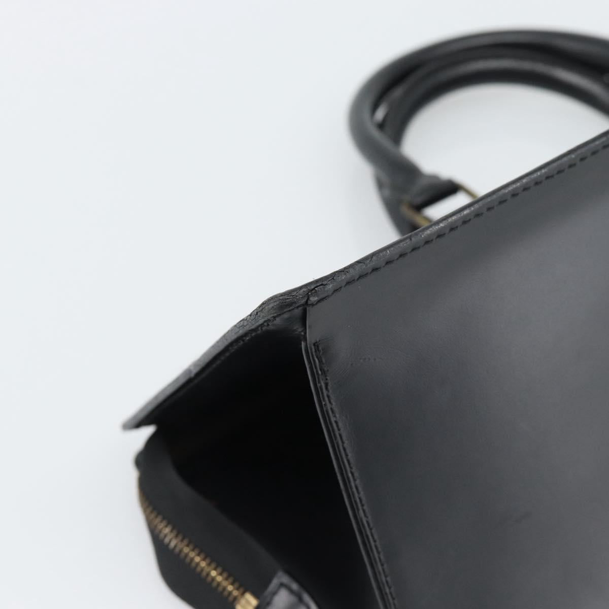 LOUIS VUITTON Epi Sac Tri-angle Hand Bag Black M52092 LV Auth 189228