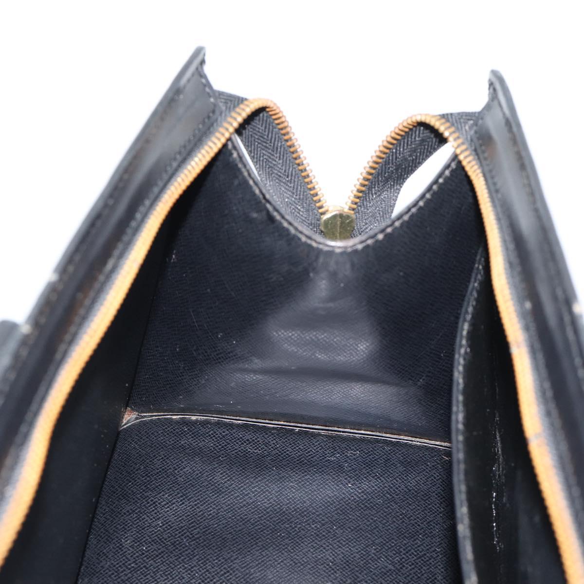 LOUIS VUITTON Epi Sac Tri-angle Hand Bag Black M52092 LV Auth 189228