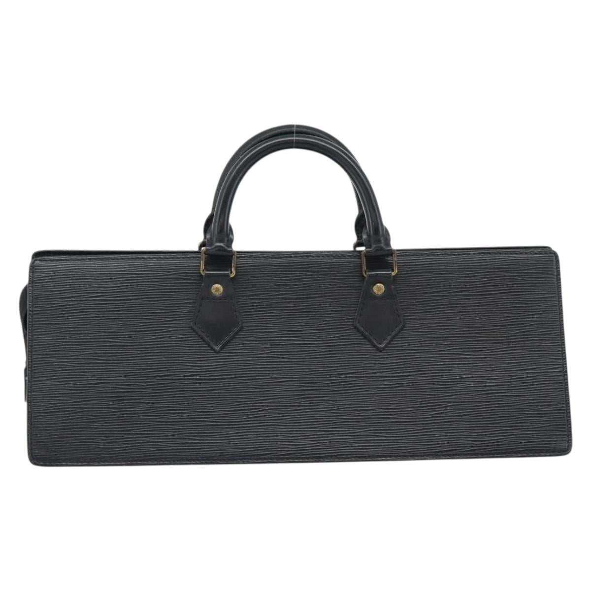 LOUIS VUITTON Epi Sac Tri-angle Hand Bag Black M52092 LV Auth 189228