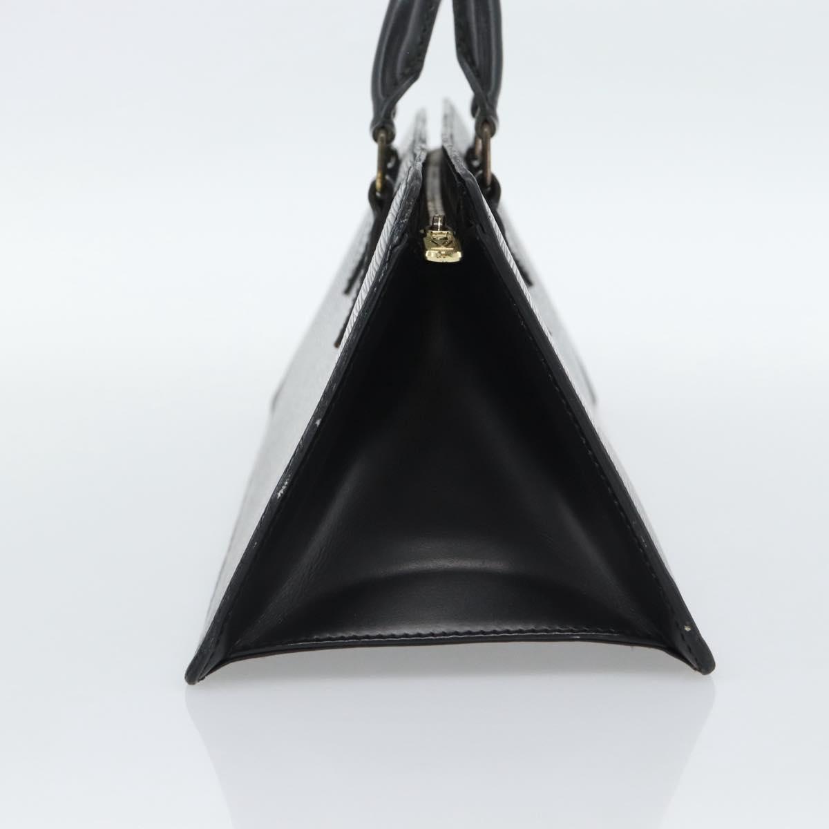 LOUIS VUITTON Epi Sac Tri-angle Hand Bag Black M52092 LV Auth 189228
