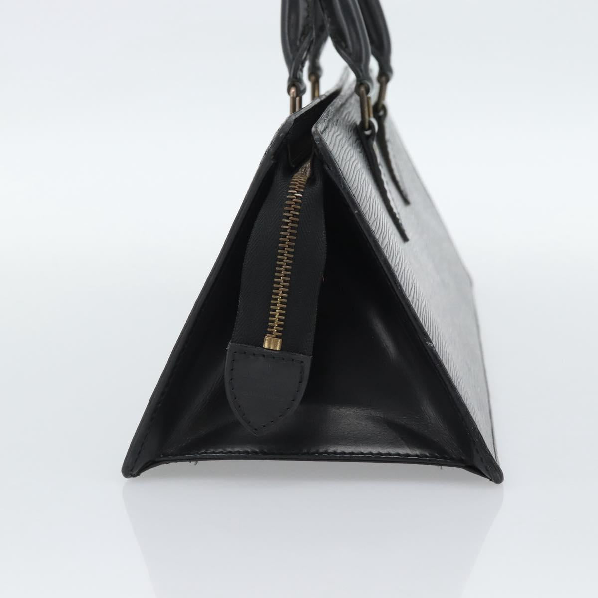 LOUIS VUITTON Epi Sac Tri-angle Hand Bag Black M52092 LV Auth 189228