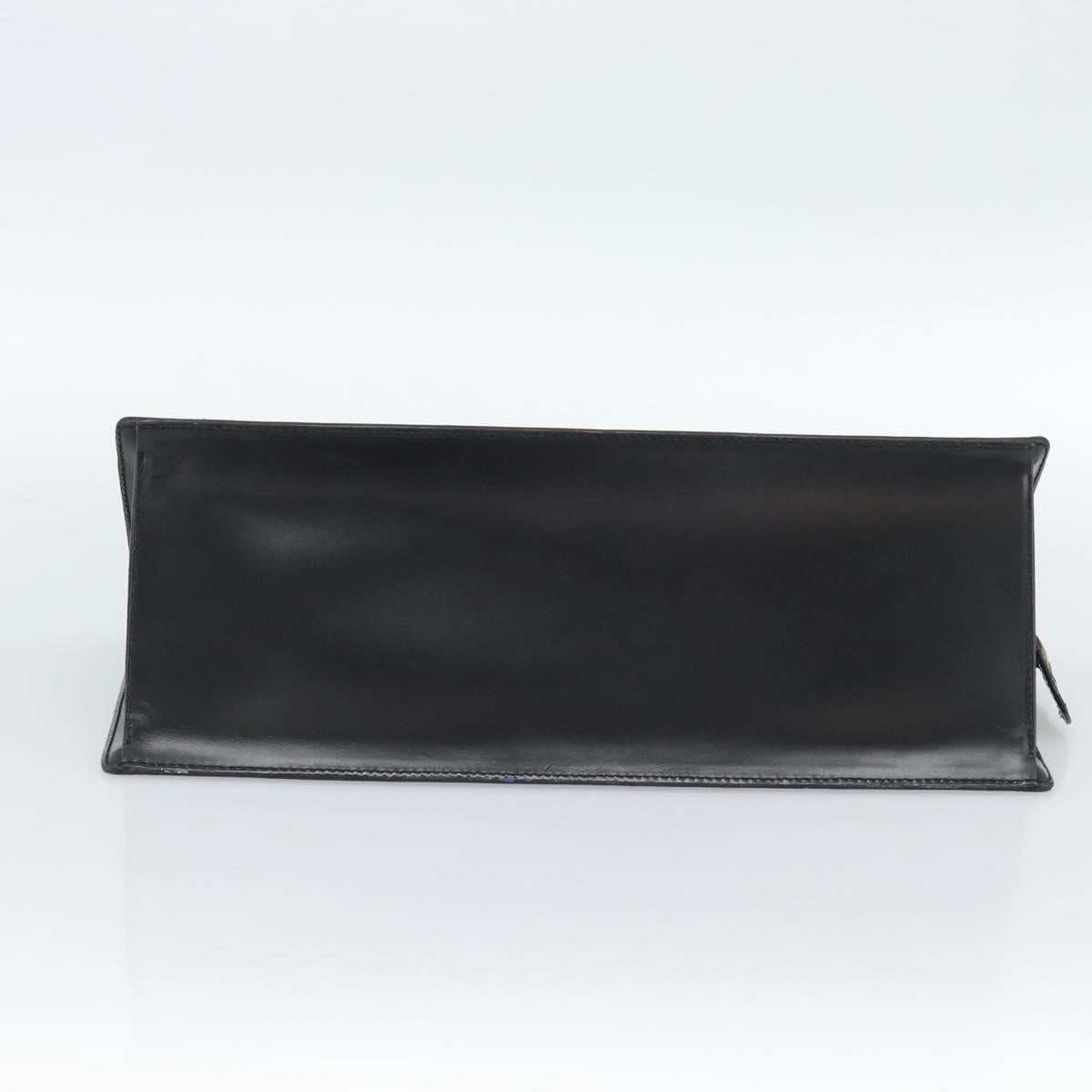 LOUIS VUITTON Epi Sac Tri-angle Hand Bag Black M52092 LV Auth 189228