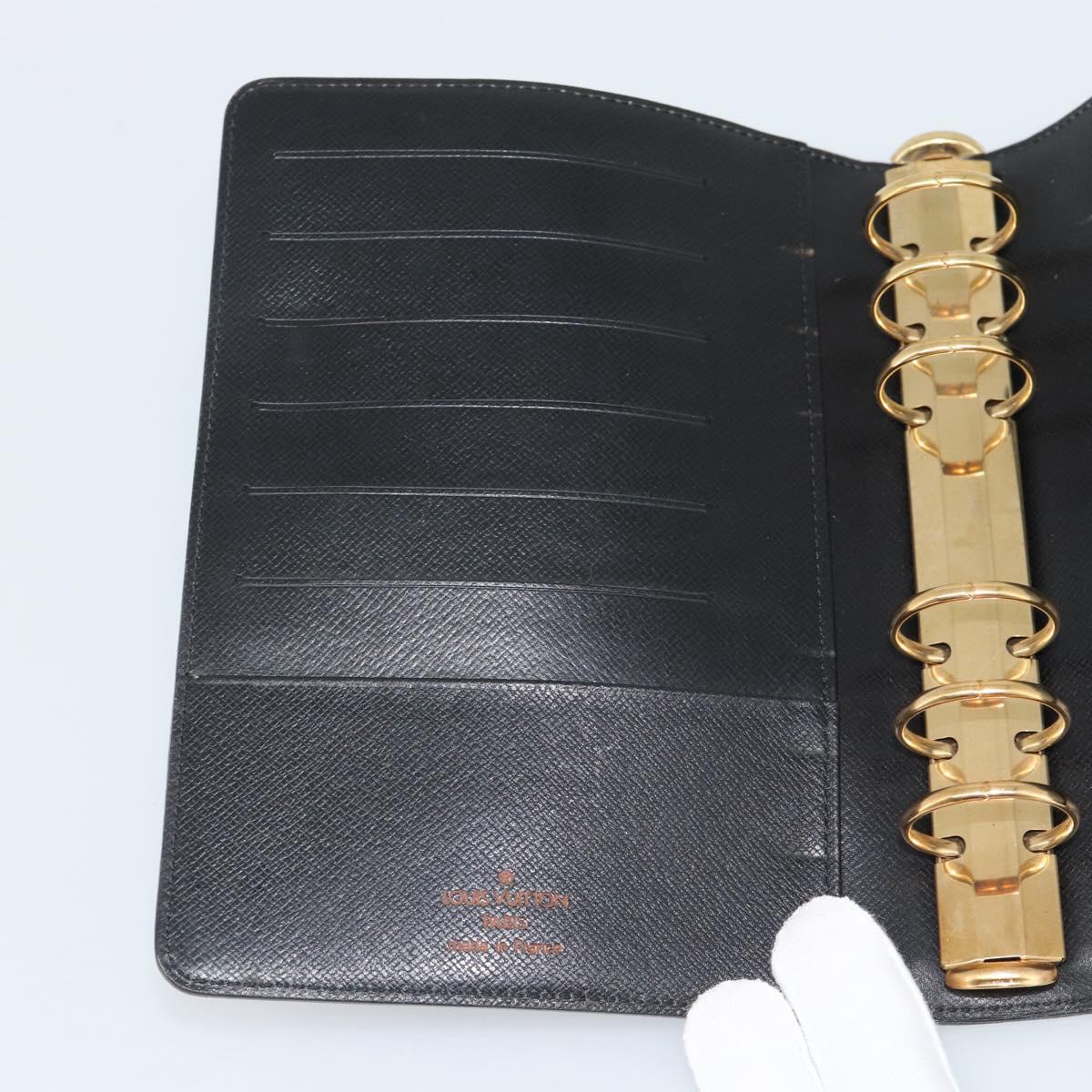 LOUIS VUITTON Epi Agenda MM Day Planner Cover Blue R20055 LV Auth 189229