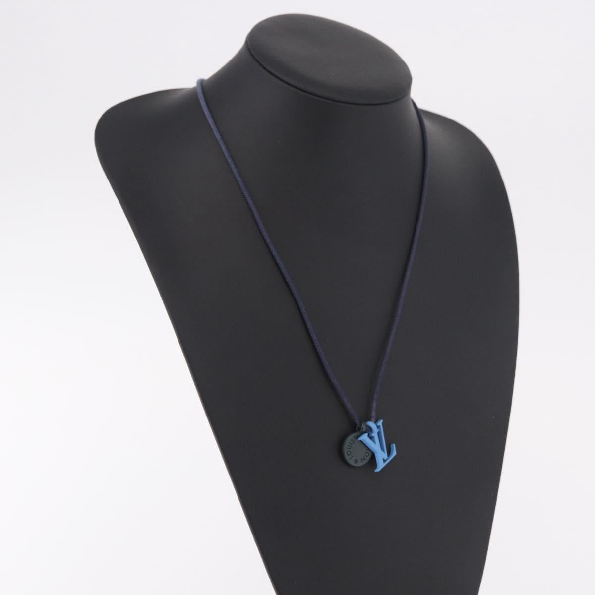 LOUIS VUITTON Metal Collier Charms On the Go Necklace Enamel M63648 Auth 189230V