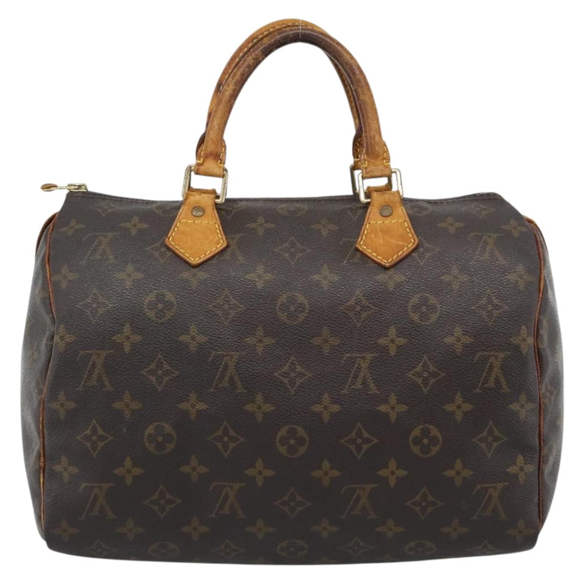 LOUIS VUITTON Monogram Speedy 30 Hand Bag M41526 LV Auth 189238