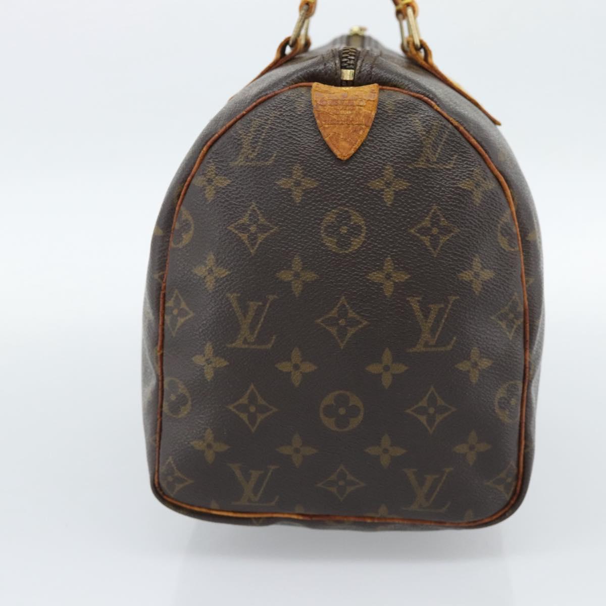 LOUIS VUITTON Monogram Speedy 30 Hand Bag M41526 LV Auth 189238