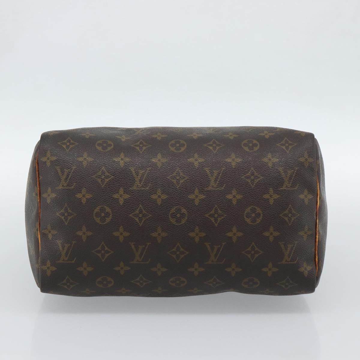 LOUIS VUITTON Monogram Speedy 30 Hand Bag M41526 LV Auth 189238