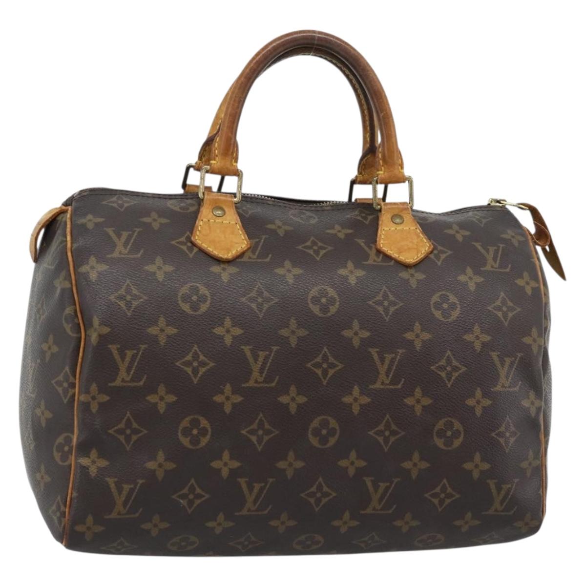 LOUIS VUITTON Monogram Speedy 30 Hand Bag M41526 LV Auth 189239