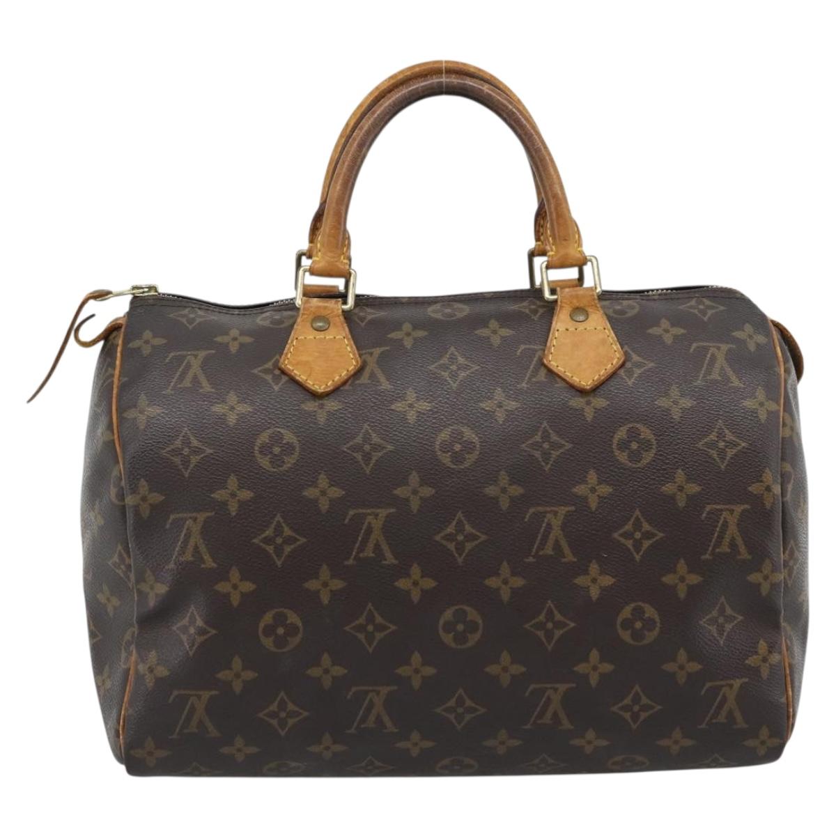 LOUIS VUITTON Monogram Speedy 30 Hand Bag M41526 LV Auth 189239