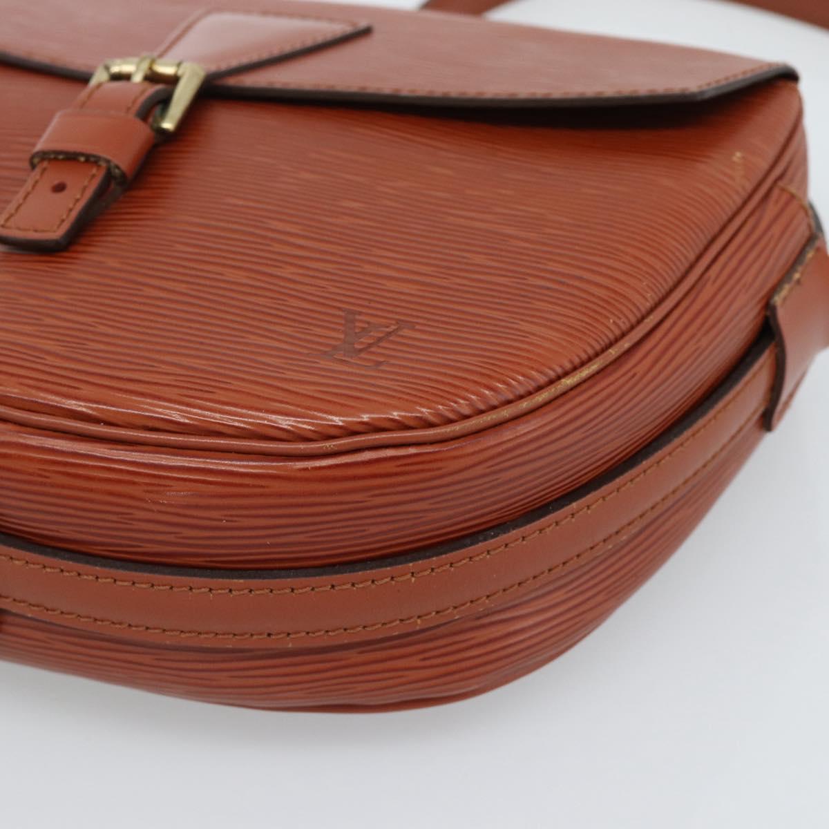 LOUIS VUITTON Epi Jeune FilleMM Shoulder Bag Brown M52153 LV Auth 189241
