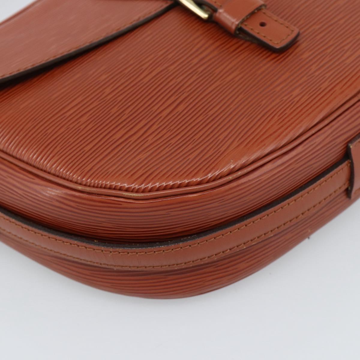 LOUIS VUITTON Epi Jeune FilleMM Shoulder Bag Brown M52153 LV Auth 189241