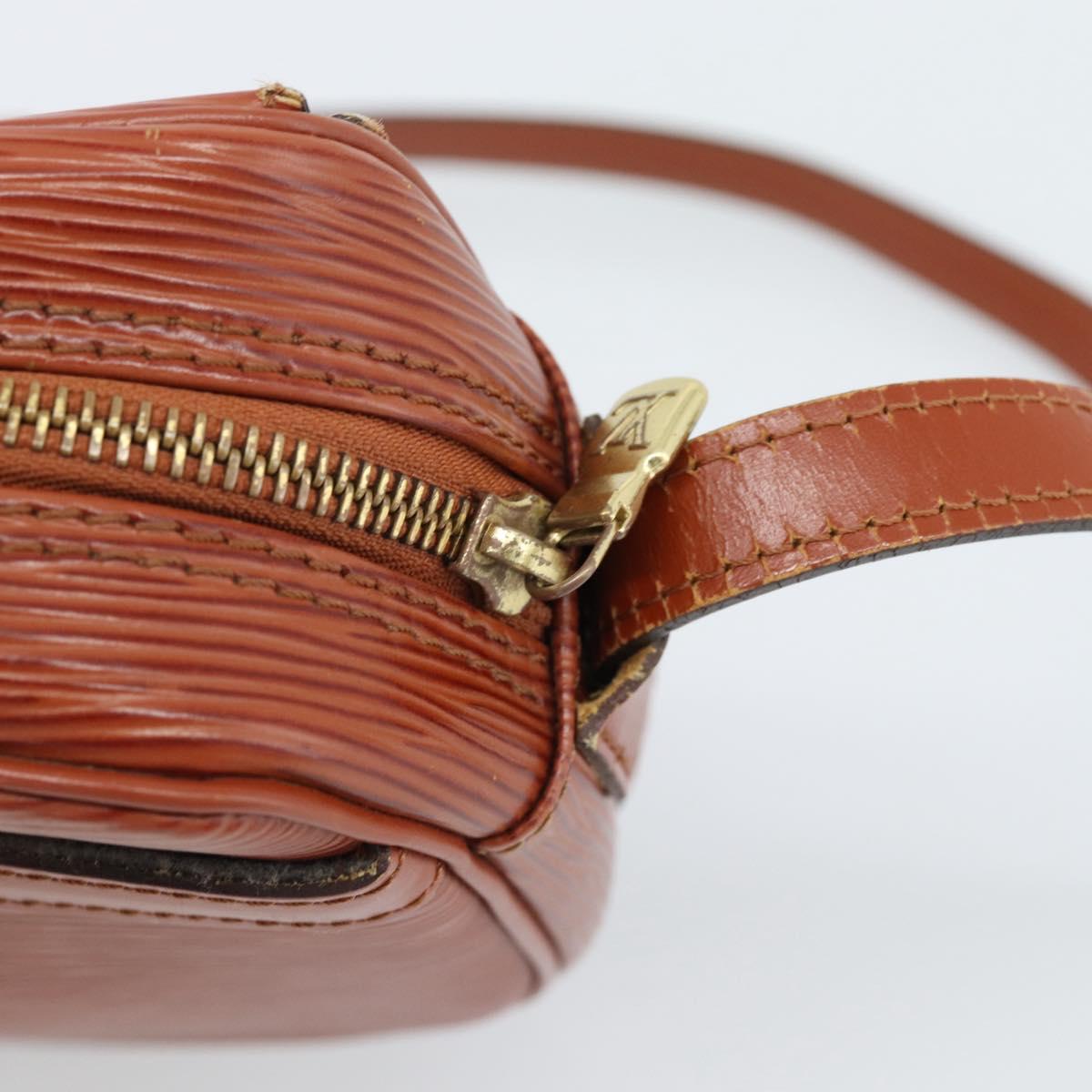 LOUIS VUITTON Epi Jeune FilleMM Shoulder Bag Brown M52153 LV Auth 189241