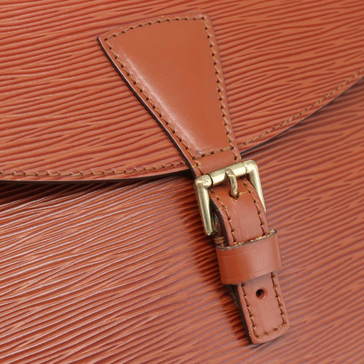 LOUIS VUITTON Epi Jeune FilleMM Shoulder Bag Brown M52153 LV Auth 189241