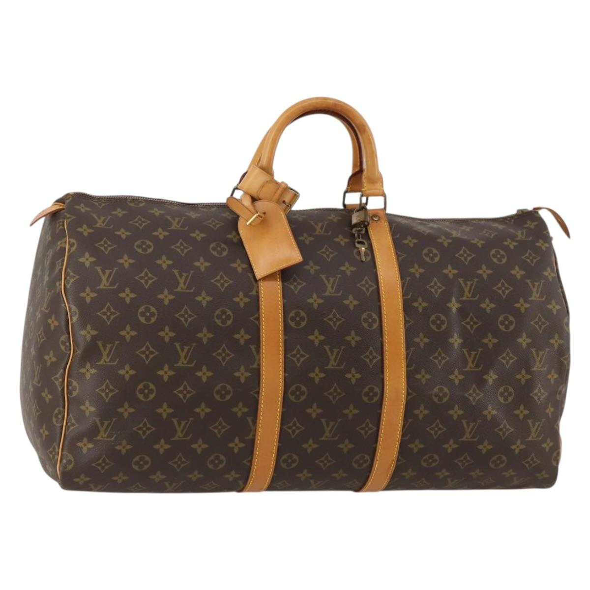 LOUIS VUITTON Monogram Keepall 55 Boston Bag Vintage M41424 LV Auth 189250