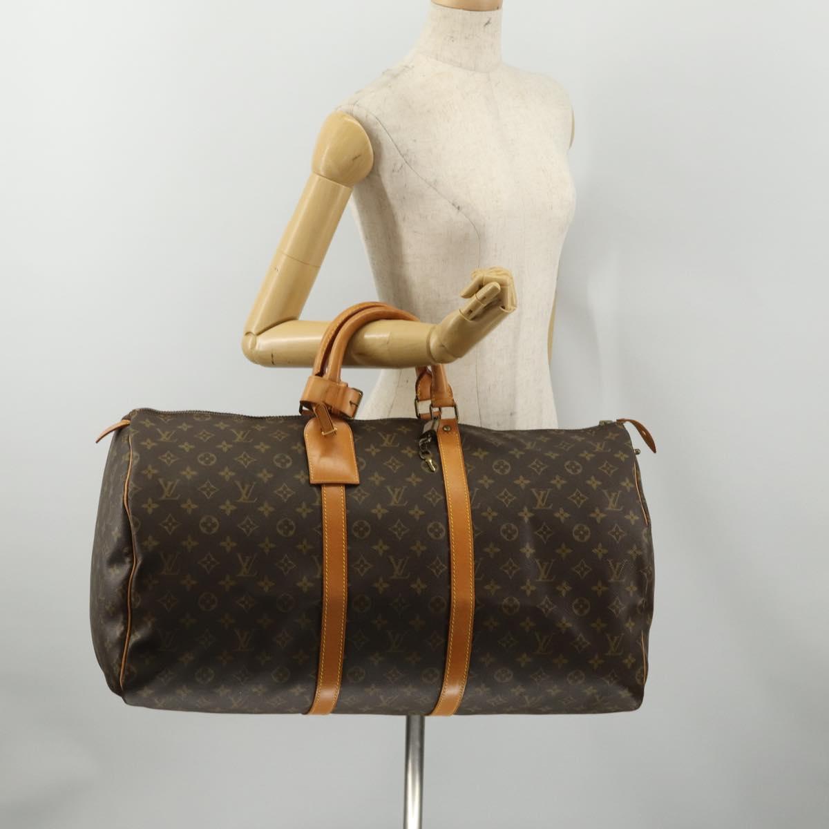 LOUIS VUITTON Monogram Keepall 55 Boston Bag Vintage M41424 LV Auth 189250