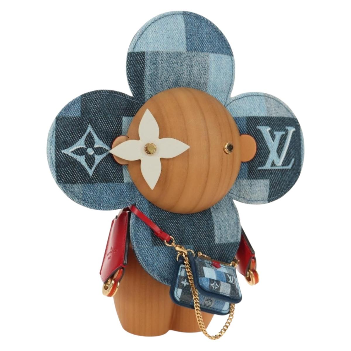 LOUIS VUITTON Monogram Denim Patchwork Vivienne Doll Blue GI0463 Auth 189263SM