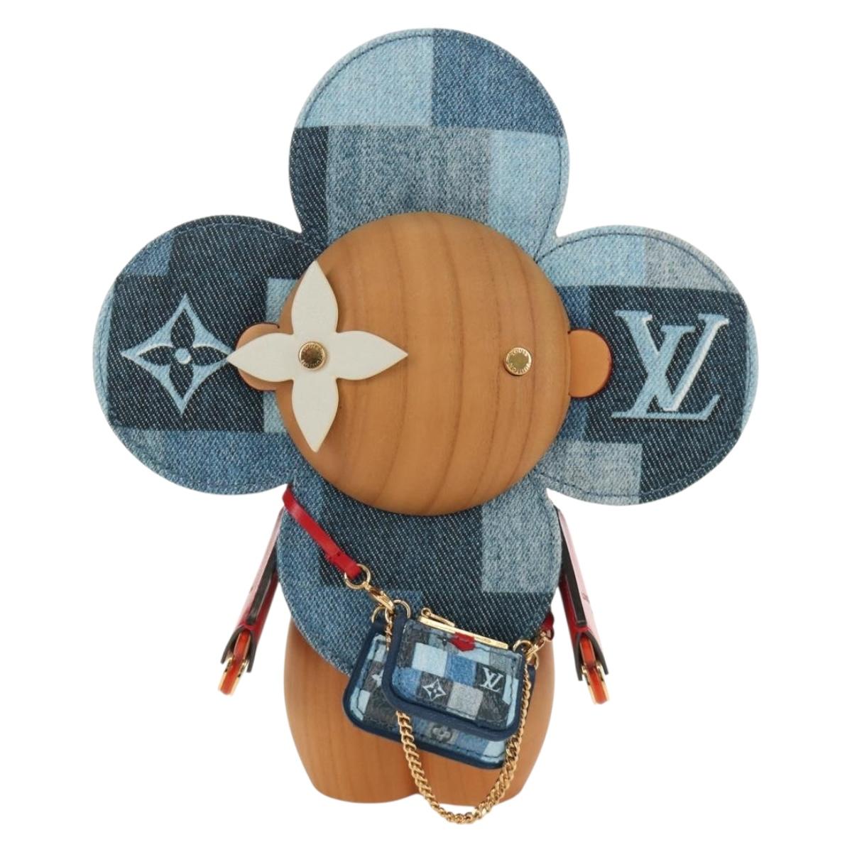 LOUIS VUITTON Monogram Denim Patchwork Vivienne Doll Blue GI0463 Auth 189263SM