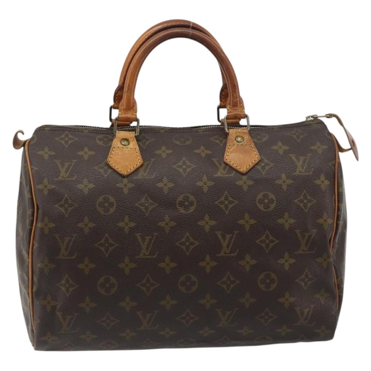 LOUIS VUITTON Monogram Speedy 30 Hand Bag M41526 LV Auth 189273