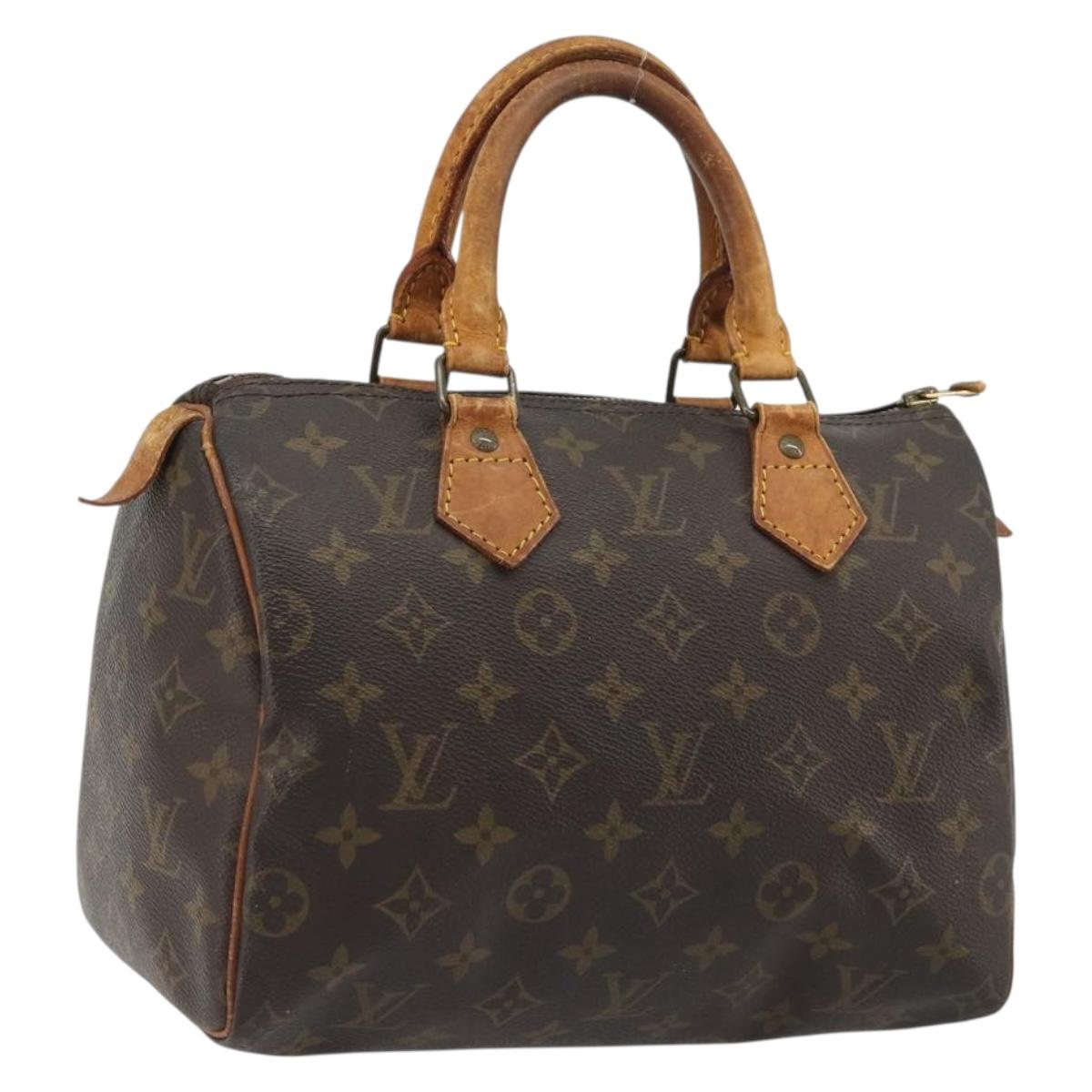 LOUIS VUITTON Monogram Speedy 25 Hand Bag M41528 LV Auth 189274