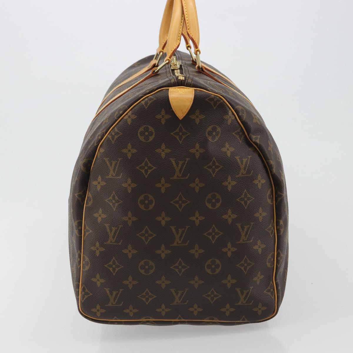 LOUIS VUITTON Monogram Keepall 55 Boston Bag M41424 LV Auth 189275