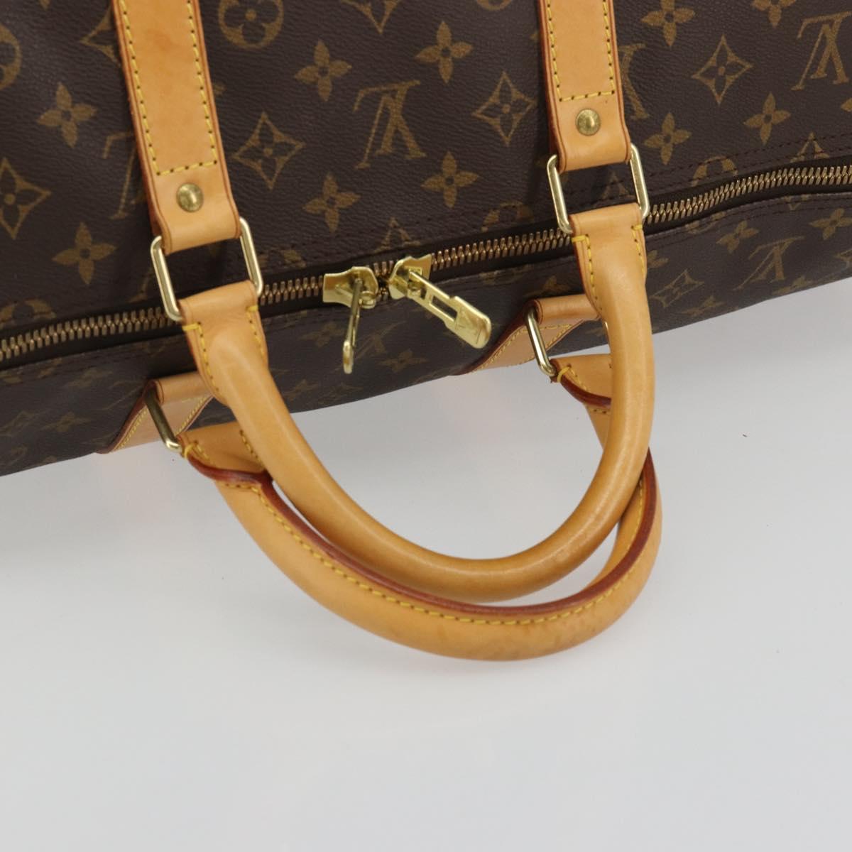 LOUIS VUITTON Monogram Keepall 55 Boston Bag M41424 LV Auth 189275