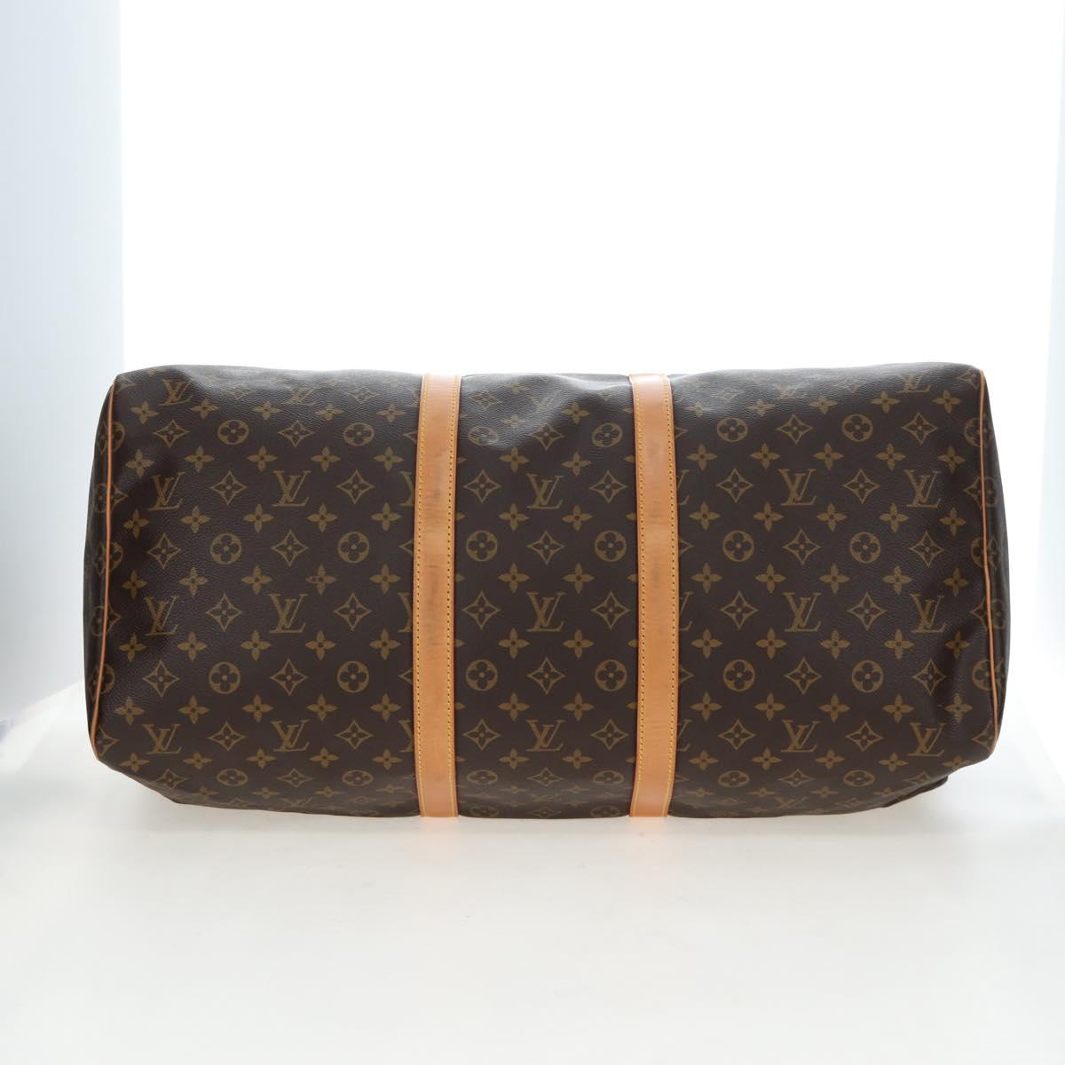 LOUIS VUITTON Monogram Keepall 55 Boston Bag M41424 LV Auth 189276V