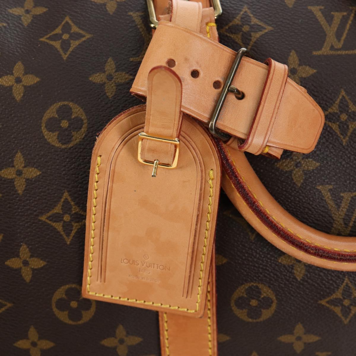 LOUIS VUITTON Monogram Keepall 55 Boston Bag M41424 LV Auth 189276V