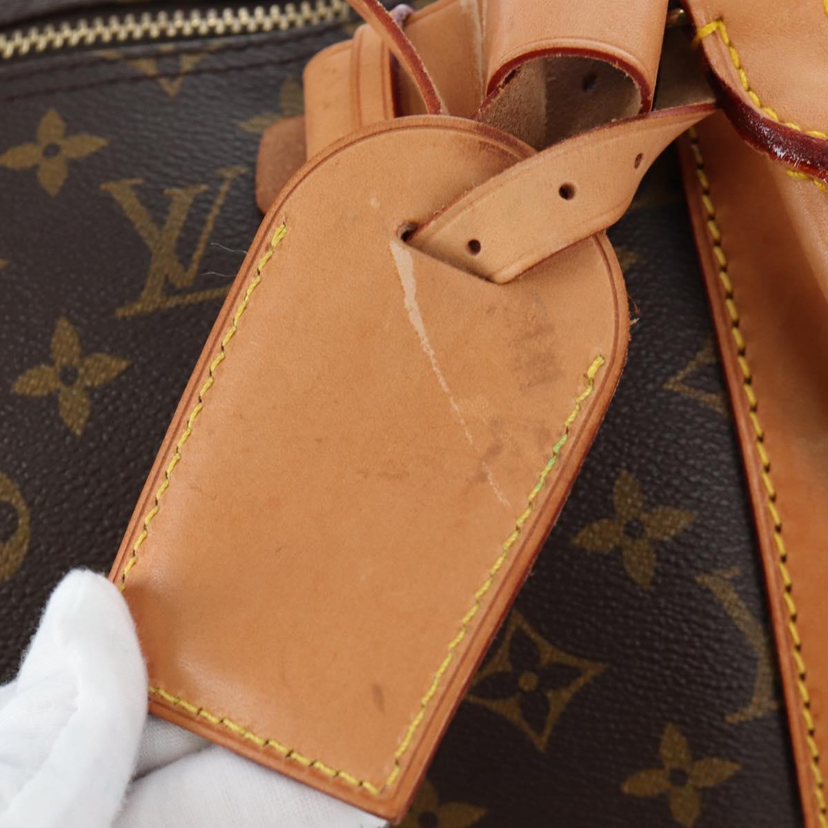 LOUIS VUITTON Monogram Keepall 55 Boston Bag M41424 LV Auth 189276V