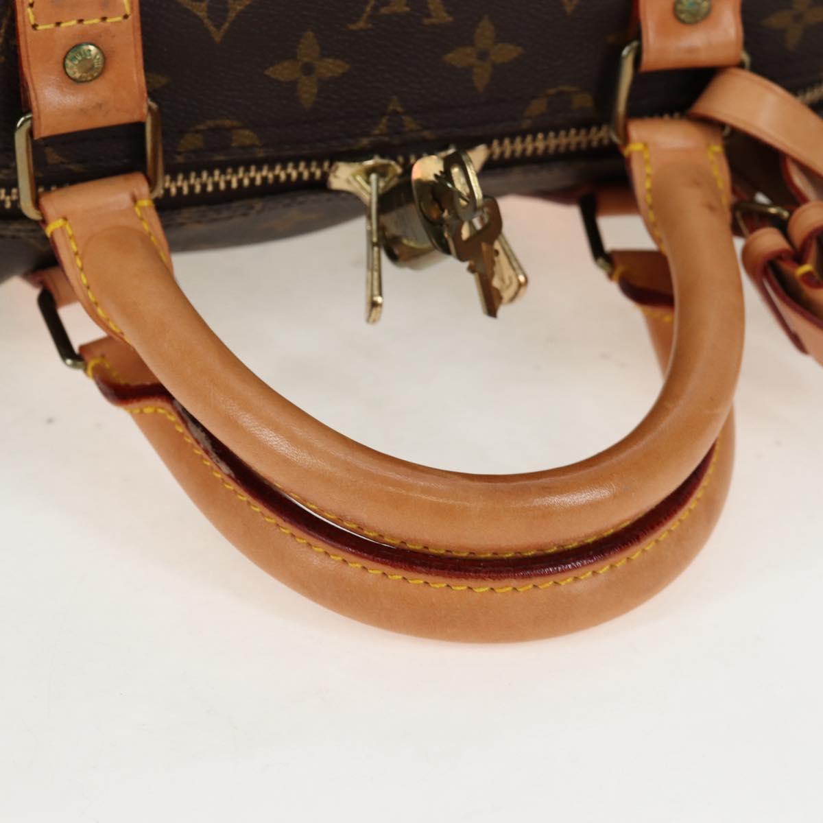 LOUIS VUITTON Monogram Keepall 55 Boston Bag M41424 LV Auth 189276V