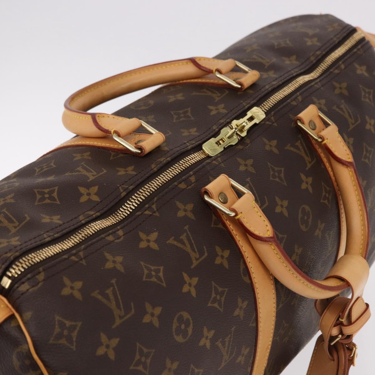 LOUIS VUITTON Monogram Keepall 50 Boston Bag M41426 LV Auth 189279V