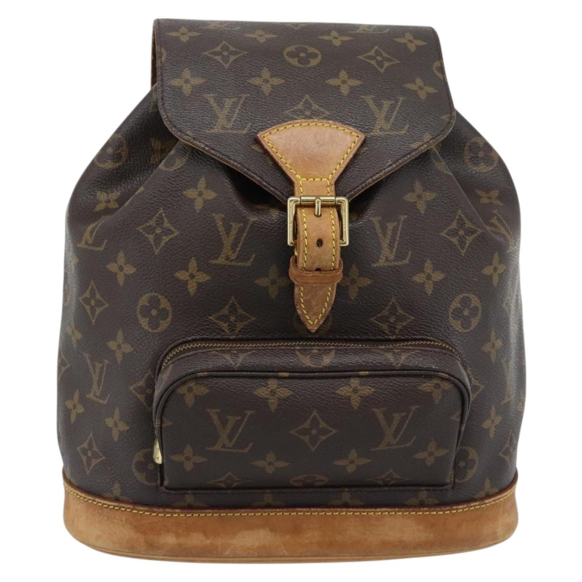 LOUIS VUITTON Monogram Montsouris MM Backpack M51136 LV Auth 189280