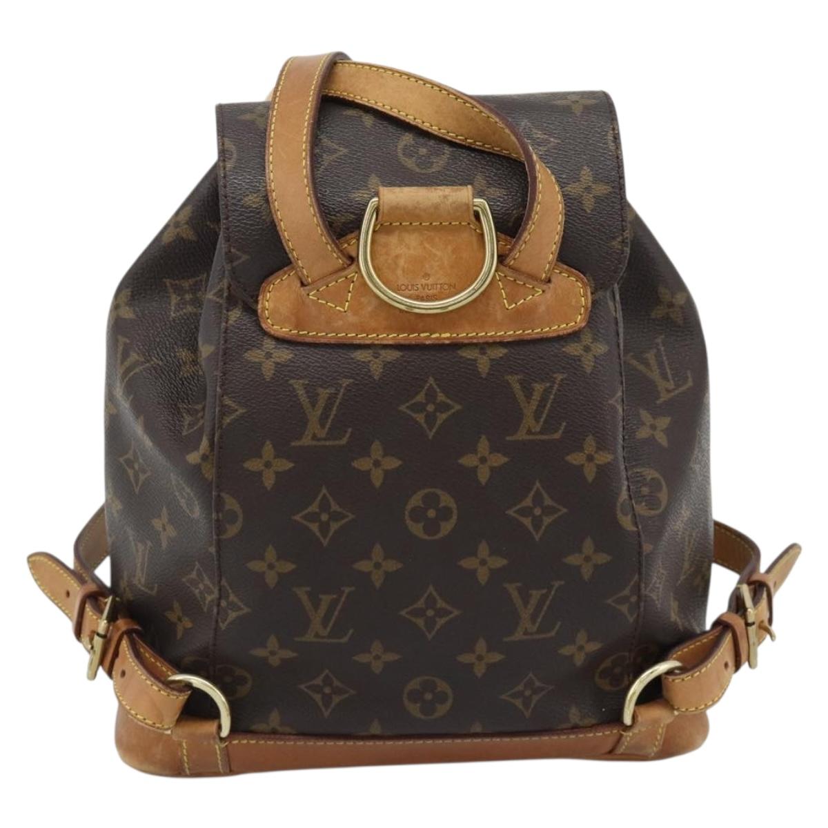 LOUIS VUITTON Monogram Montsouris MM Backpack M51136 LV Auth 189280